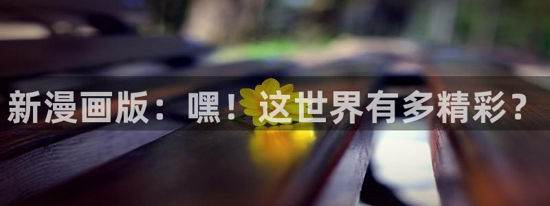 羞羞漫画网页入口处：新漫画版：嘿！这世界有多精彩？